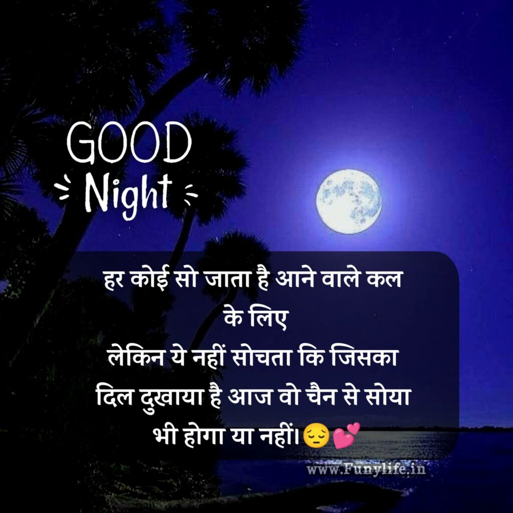 Good Night Shayari Love